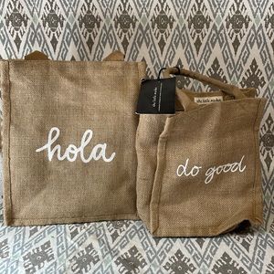 The little market JUTE TOTE bag